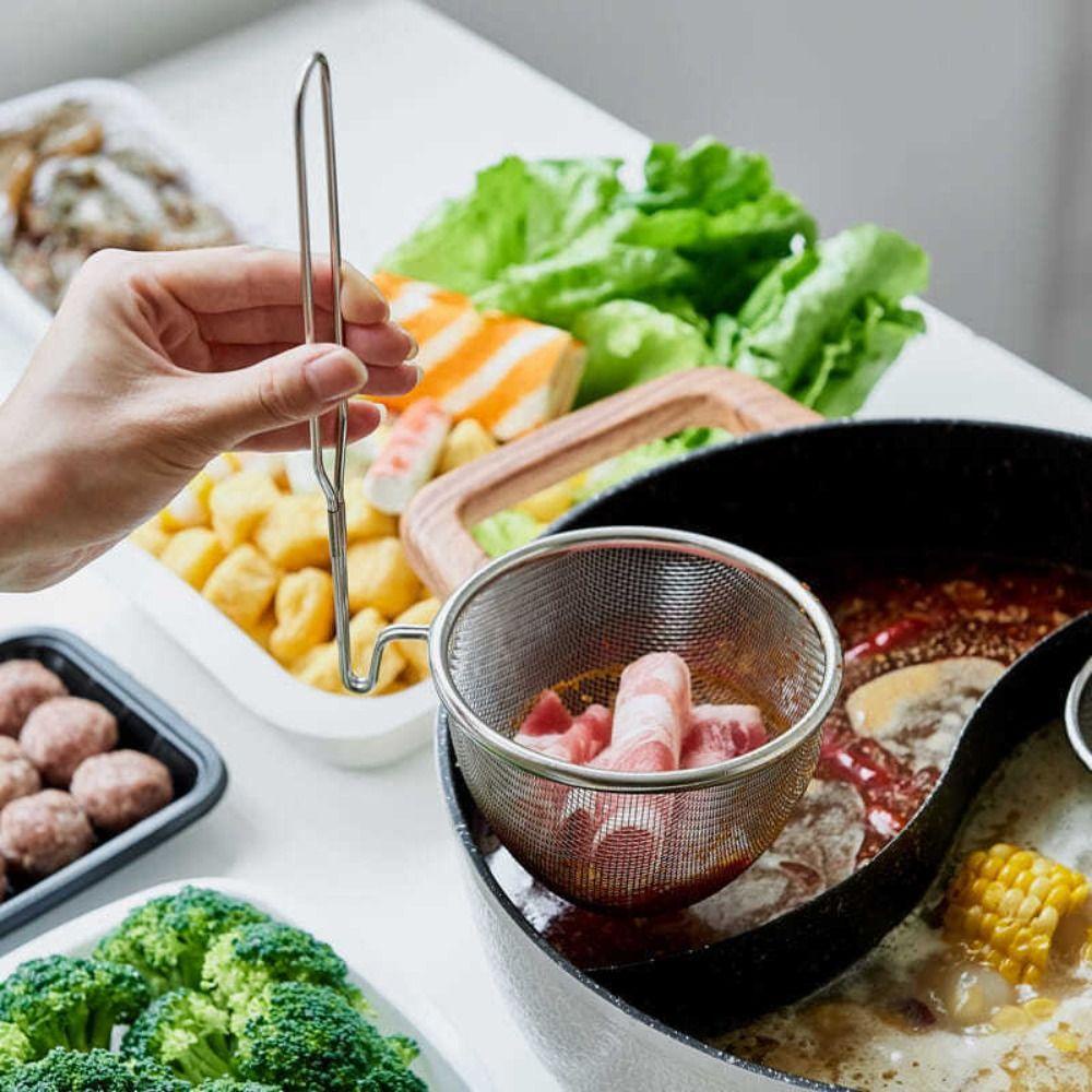 Rổ Chiên Khoai Tây 1 Ngăn Kèm Muỗng Bằng Lưới Tiện Dụng