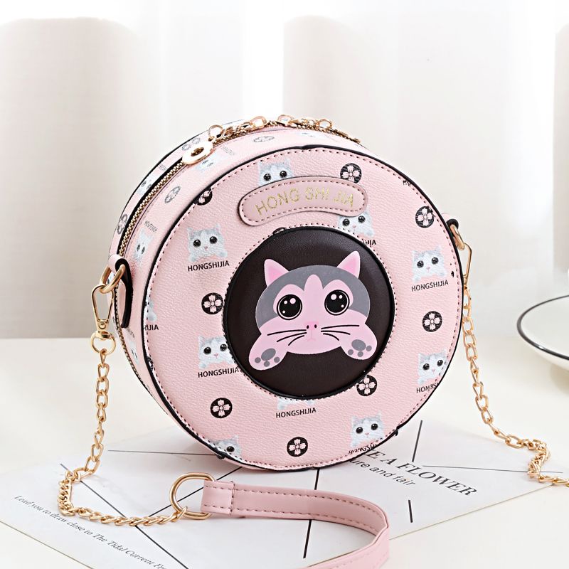 Túi Đeo Chéo Nhỏ Hình Tròn Thời Trang Dành Cho Nữ