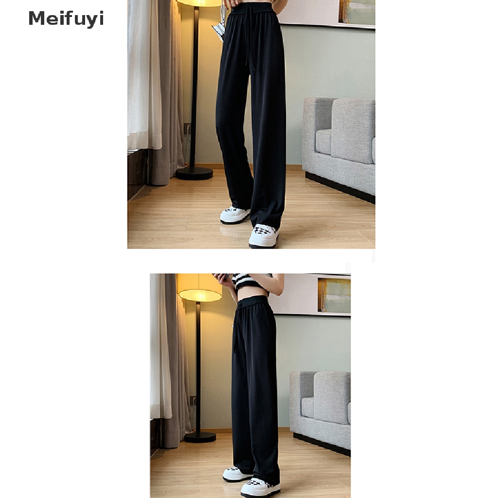 Quần Dài Ống Rộng Lưng Thun Cài Nút Thời Trang Mùa Hè 2023