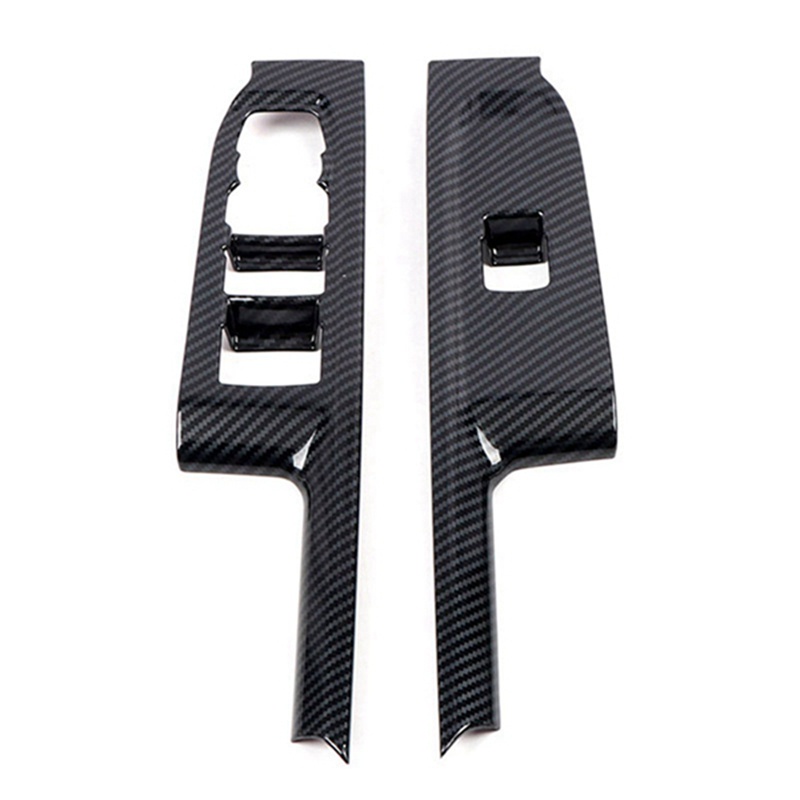 Miếng Dán Bảng Điều Khiển Nâng Cửa Kính Xe Hơi Họa Tiết Sợi Carbon Cho Chevrolet Silverado 2019-2022