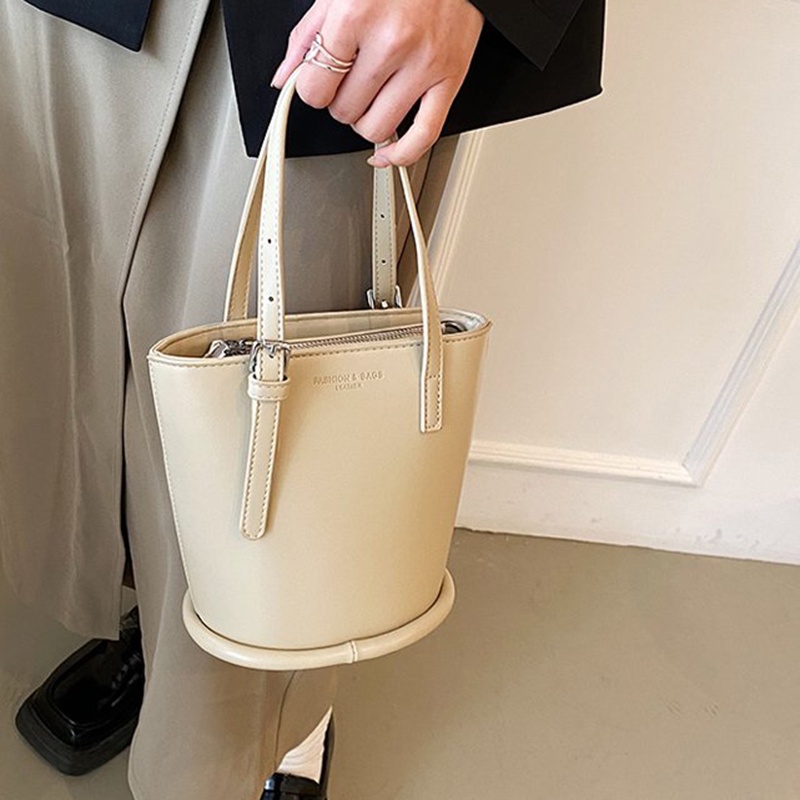 Túi Xách Đeo Vai Sức Chứa Lớn Màu Sắc Đơn Giản Phong Cách Hàn Quốc Cho Nữ