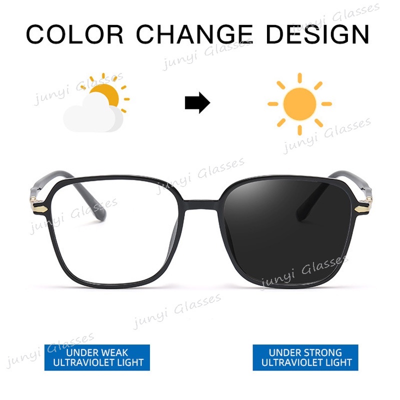 Kính Chống Tia Bức Xạ Mặt Trời Tròng Vuông Phong Cách Cổ Điển Thời Trang Cho Nam Và Nữ