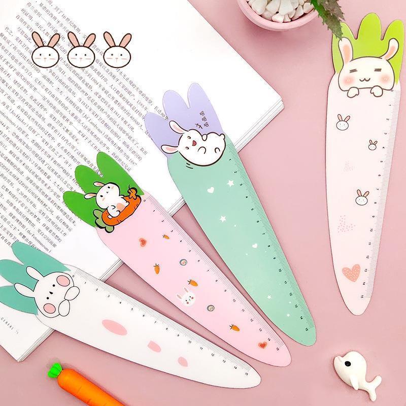 Thước Kẻ 15CM Mềm Mại Đa Năng Hình Củ Cà Rốt Dễ Thương