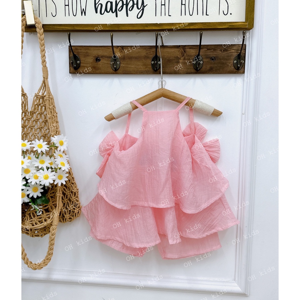 Sét đồ bé gái, Sét bèo nơ 2 dây xinh cho bé