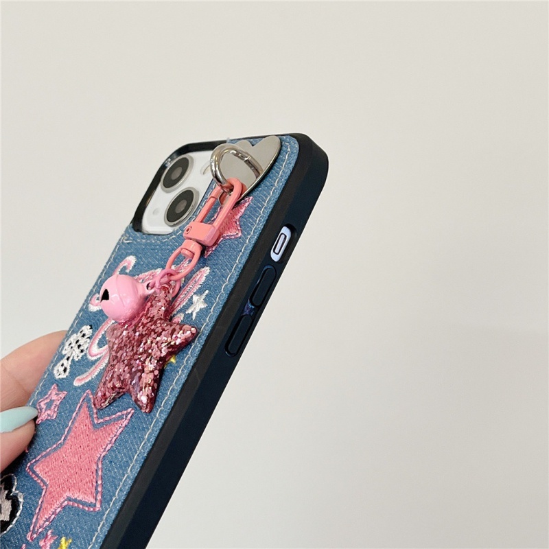 Ốp Điện Thoại Cứng Thêu Hình Ngôi Sao Cho iPhone 11 11Promax 14 12 12Pro 12promax 13 13Pro 13promax 14Pro 14promax