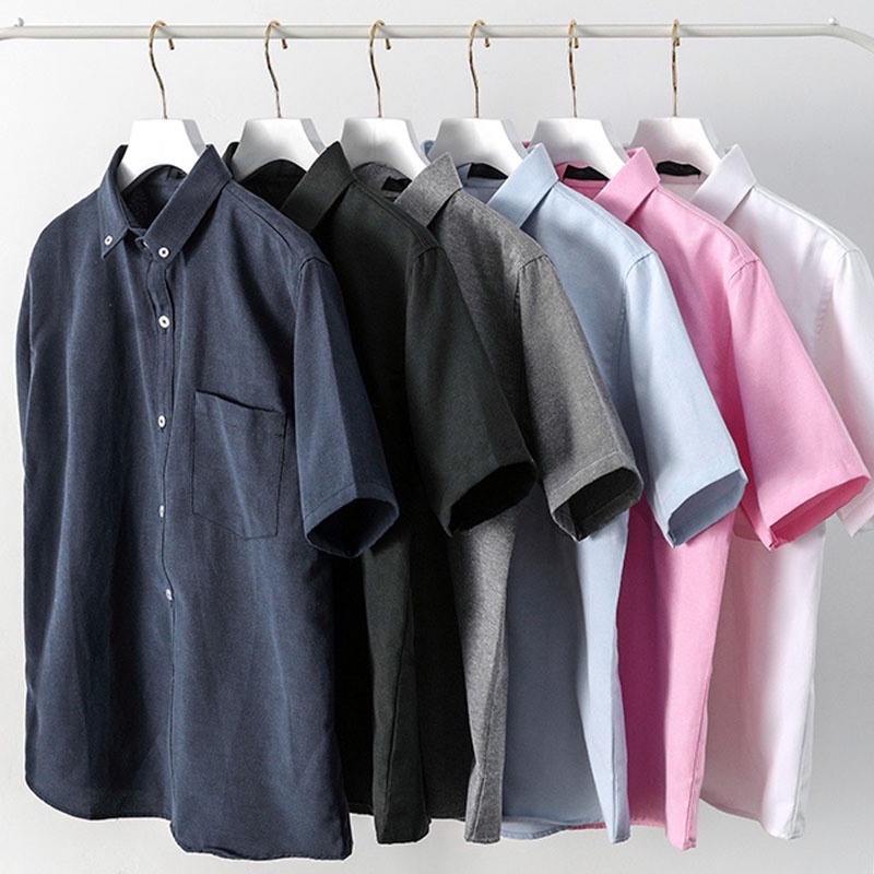 Áo Sơ Mi Tay Ngắn Cổ Chữ V Dáng Rộng Phong Cách Hawaii Thời Trang Mùa Hè Cho Nam 6 Màu Lựa Chọn Size M-5XL