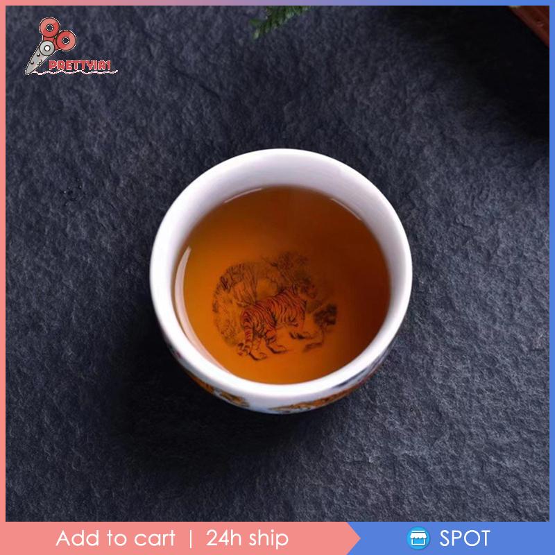 Cốc Sứ Uống Trà Kiểu Truyền Thống Prettyia1 Dùng Làm Quà Tặng