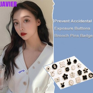 Set 10 khuy măng sét cài áo sơ mi / khăn choàng đính ngọc trai có thể điều chỉnh dành cho nam và nữ