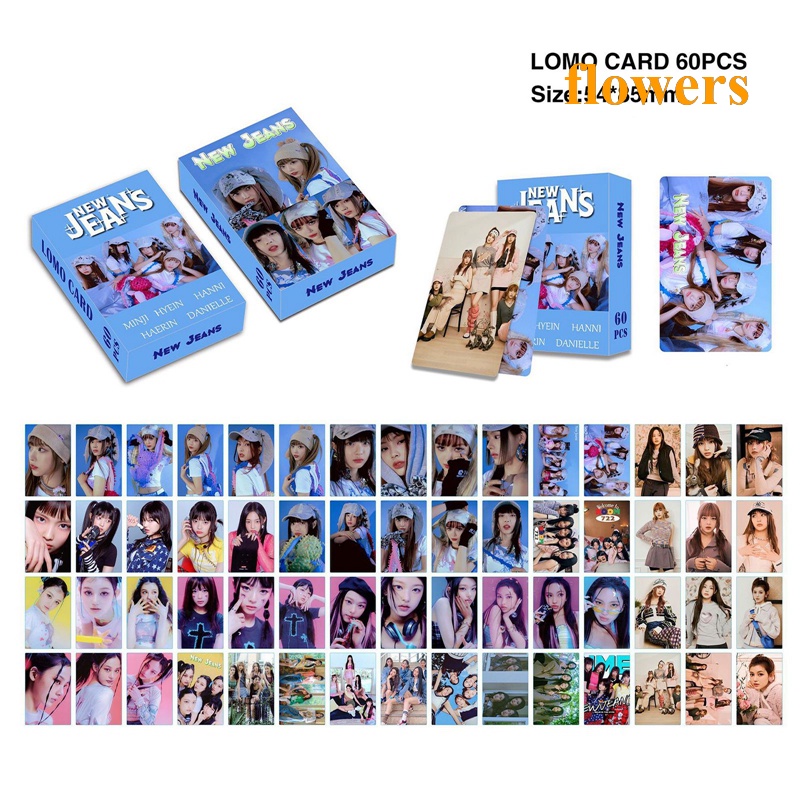 Set 60 Tấm Thẻ Ảnh LOMO In Hình Ngôi Sao Hai Mặt