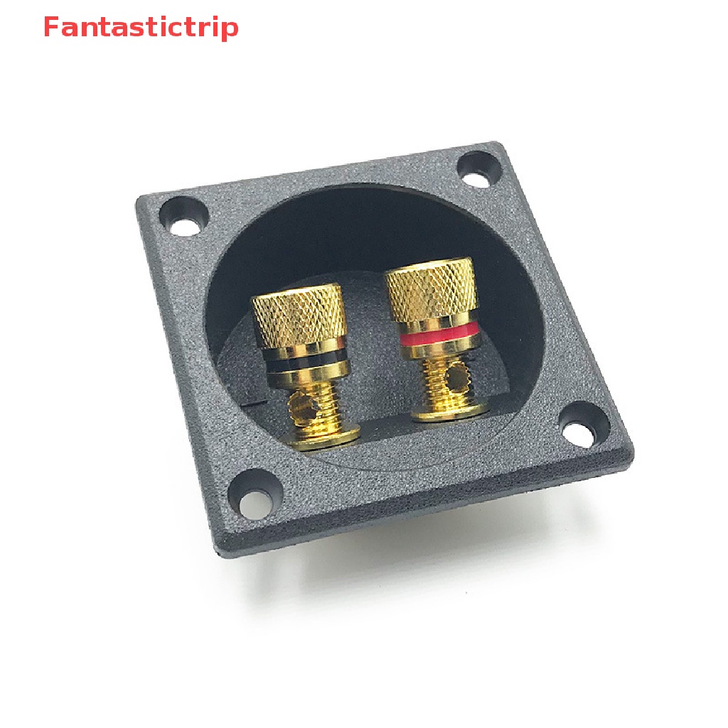 [Fantastictrip] Đầu Nối Dây Loa Âm Thanh Nổi Hình Cốc Lò Xo Tròn Mới Cho Xe Hơi