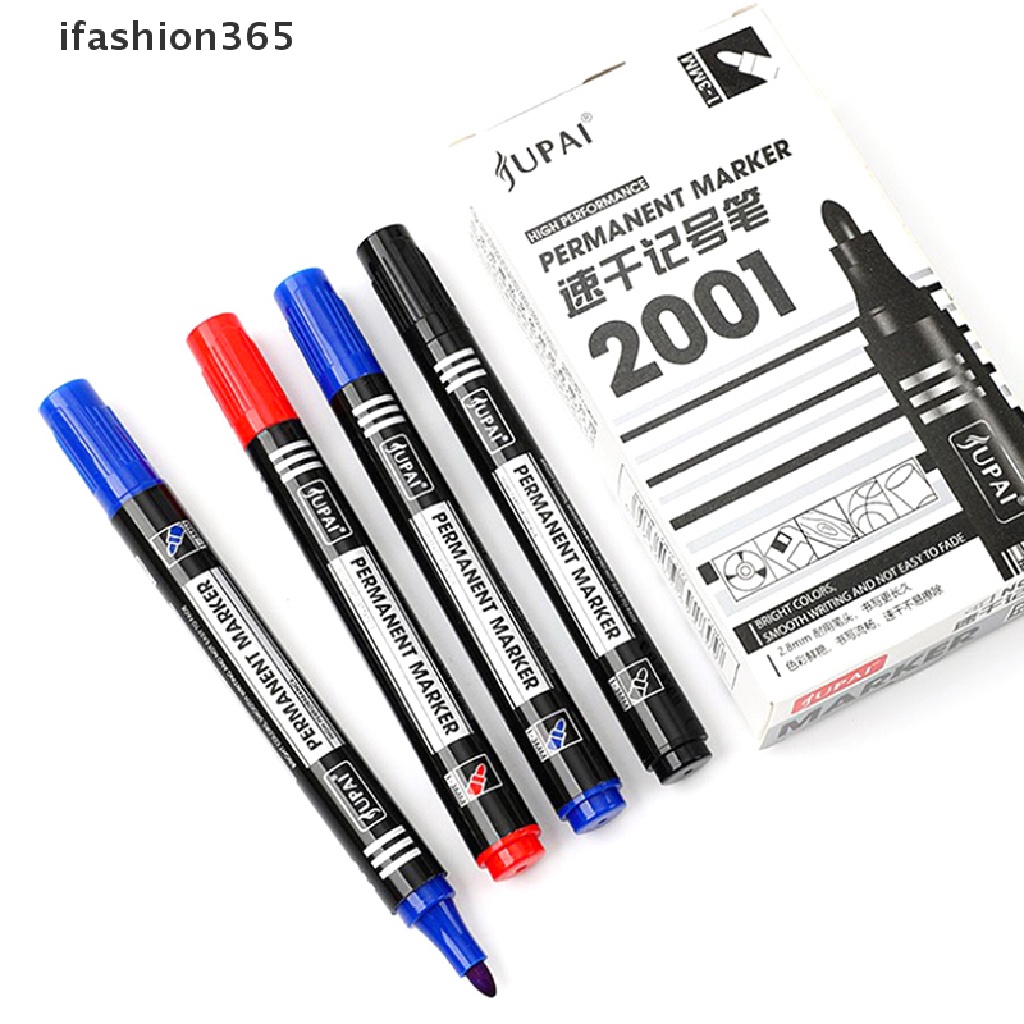 Bút Đánh Dấu Hai Đầu Ngòi 2.8Mm 2.8Mm Chống Nước Màu Đen / Xanh Dương / Đỏ Dùng Trong Trường Học / Văn Phòng