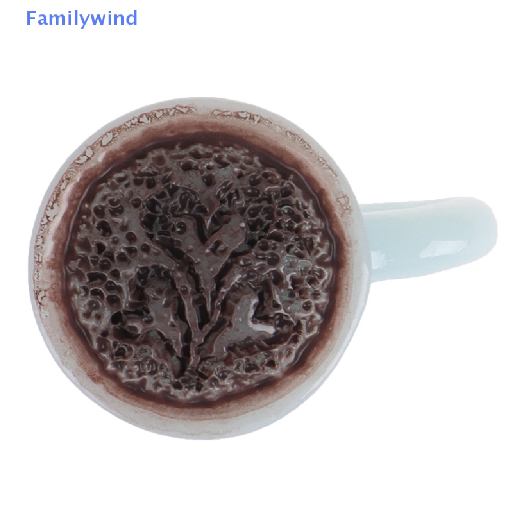 Bộ Tách Uống Cà Phê Mini Tỉ Lệ 1 / 12 Dùng Trang Trí Nhà Búp Bê