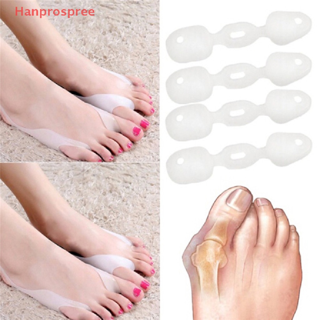 Dụng Cụ Tách Ngón Chân Mát Xa Bằng Silicon Gel Trong Suốt Hanprospree >