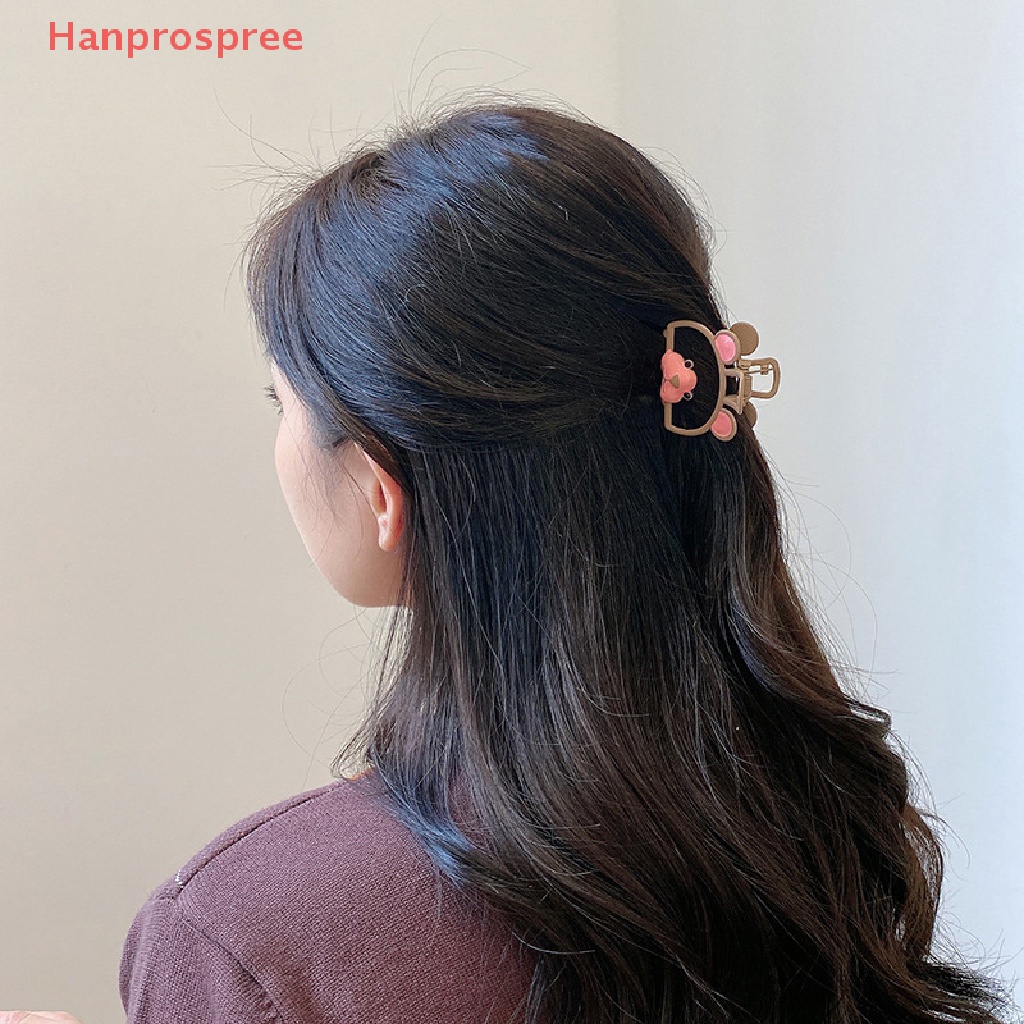 Kẹp Tóc Kim Loại Hình Chân Mèo Màu Hồng Xinh Xắn Cho Nữ