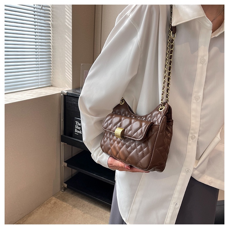 Túi Đeo Chéo Thêu Họa Tiết Hình Thoi Phong Cách Hàn Quốc Thời Trang Mùa Hè Mới 2023 Cho Nữ