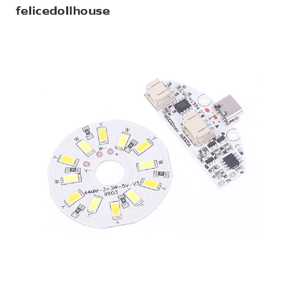 1 Bảng Mạch Đèn Ngủ Để Bàn Cổng Sạc USB Loại C Có Đèn Led Cảm Ứng