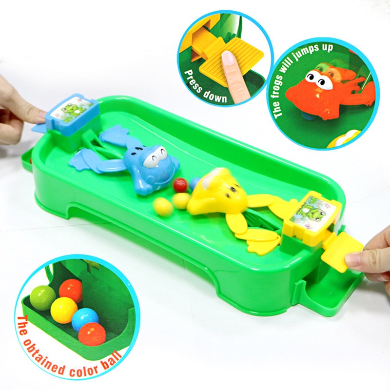 Bộ Đồ Chơi Ếch Ăn Hạt Để Bàn Cho Ba Mẹ Và Bé YKT
