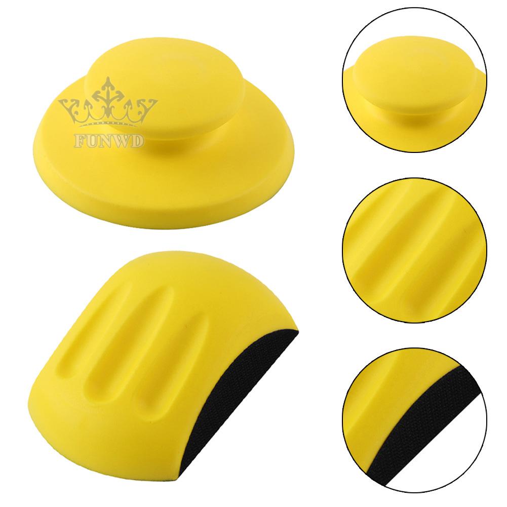 【FUNWD】2pcs manual sanding block for woodworking polishing 5 inch manual sanding discs