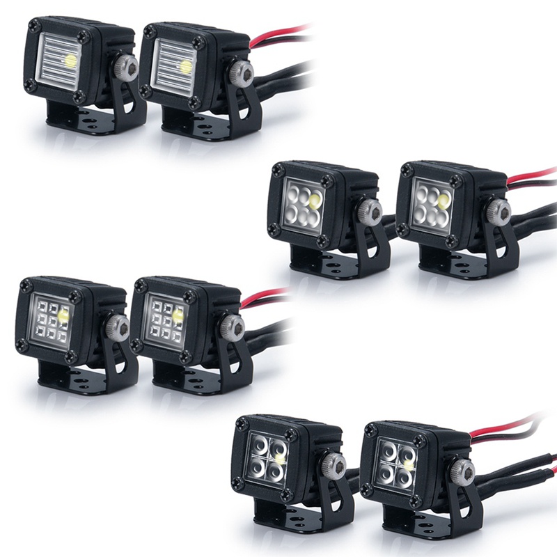 Đèn Pha LED Dành Cho Xe Hơi Điều Khiển Từ Xa TRX4 Axial SCX10 90046 Wraith RR10 VS4-10 Redcat Gen8 1 / 10