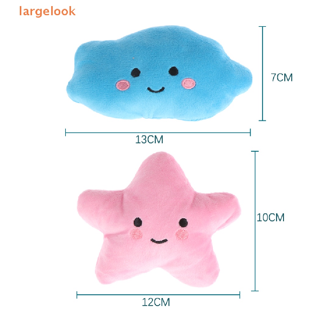 Đồ chơi nhồi bông Hình Ngôi Sao Đám Mây Mềm Mại Có Âm Thanh Vui Nhộn Cho Thú Cưng