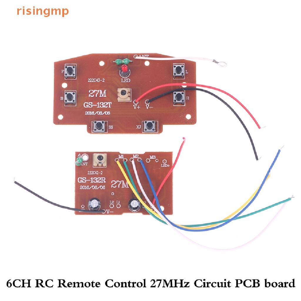 Bảng Mạch Truyền Nhận Tín Hiệu PCB 6CH 2.4G Chất Lượng Cao 27MHz Cho Xe Đồ Chơi Điều Khiển Từ Xa