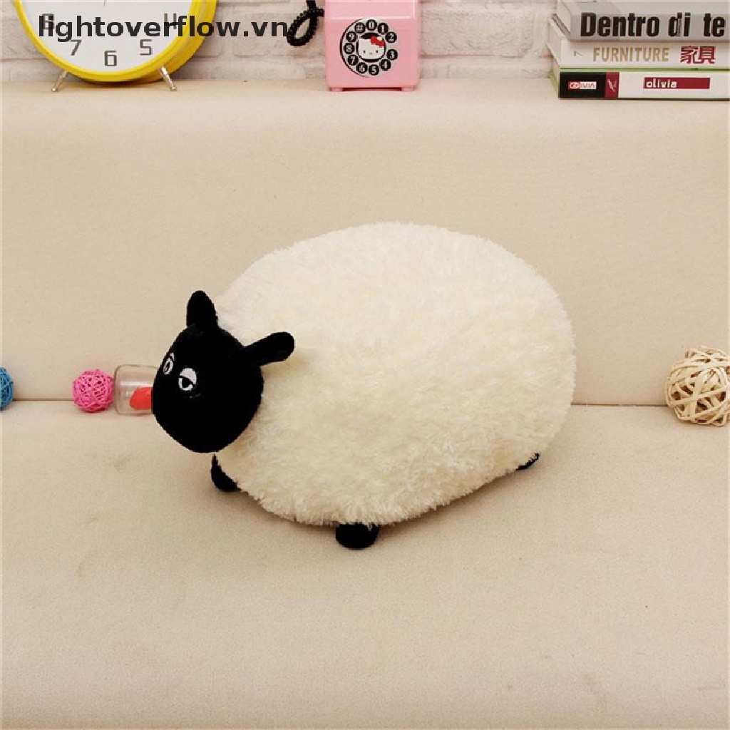 [lightoverflow] Đồ Chơi Nhồi Bông Mềm Hình Chú Cừu Trắng / Xám Dành Cho Trẻ Em [VN]