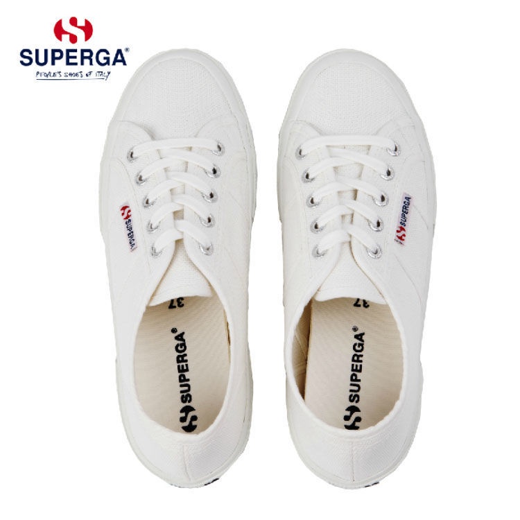 Giày Thể Thao Canvas 2750 superga I8G8 Màu Trắng Phong Cách Hàn Quốc Cổ Điển Thời Trang Cho Nam Và Nữ