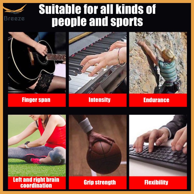 Bộ Dụng Cụ Luyện Tập Mở Rộng Ngón Tay Bằng Silicone Tiện Lợi
