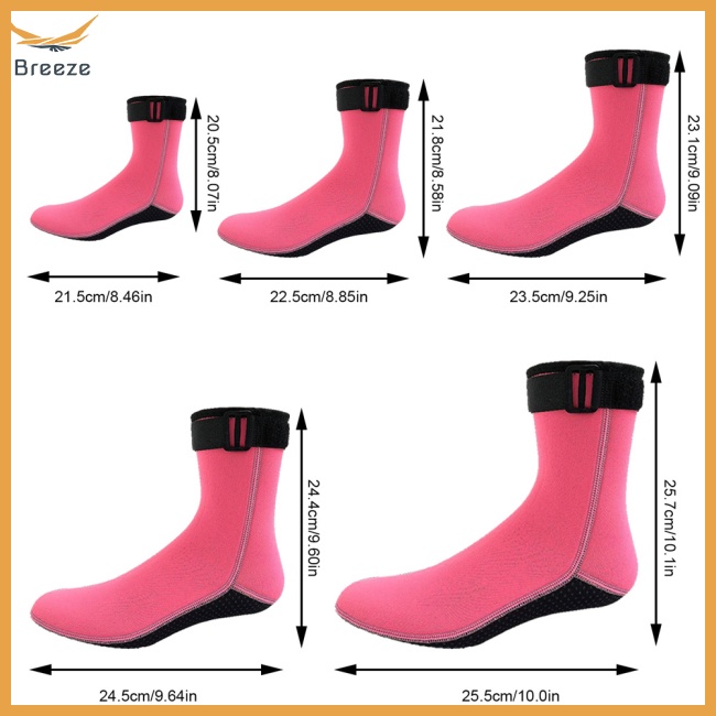 1 Đôi Tất Lặn Biển Dày 3mm Giữ Ấm Chống Trượt Cho Nam Nữ