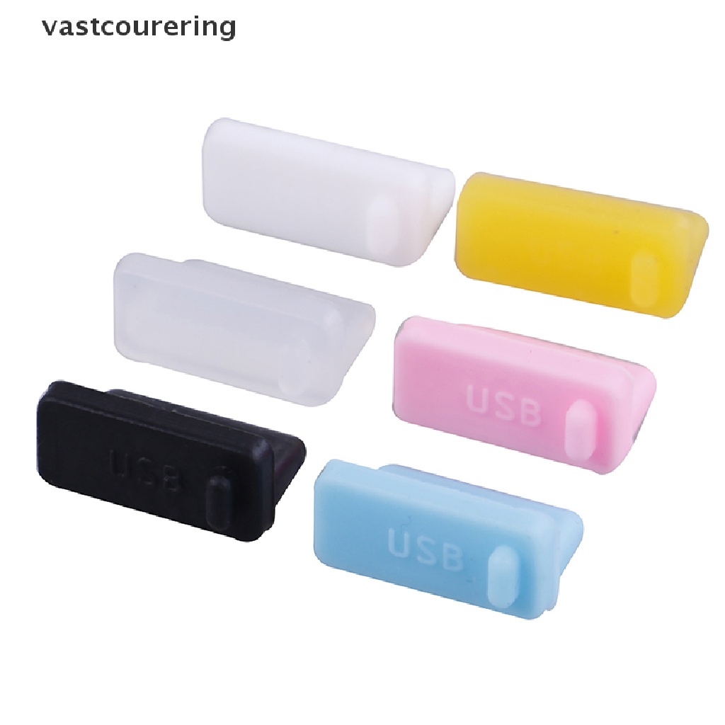 Bộ 10 Nắp silicone Đậy Ổ Cắm usb Chống Bụi Tiện Dụng