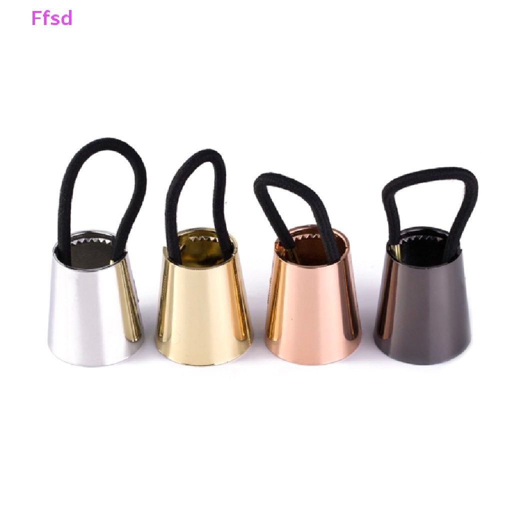 Dây Buộc Tóc Co Giãn Bằng Kim Loại Phong Cách Punk