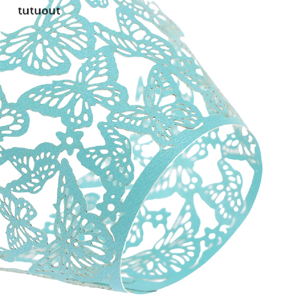 Bộ 10 Giấy Lót Bánh Cupcake Hình Bướm Xinh Xắn