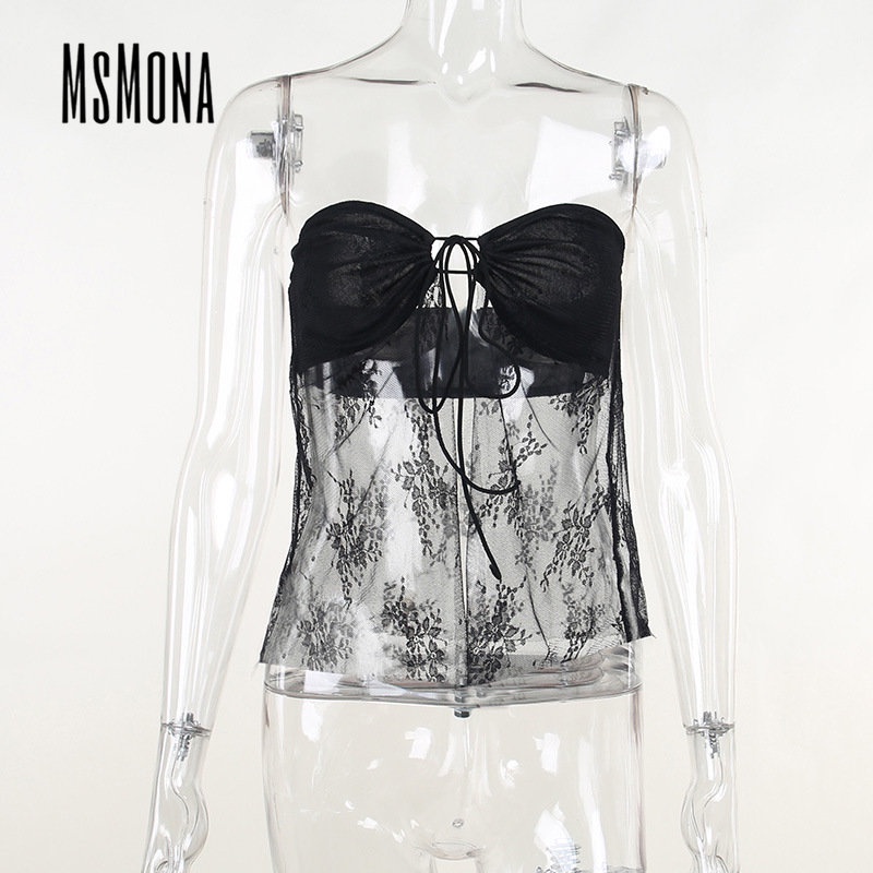 Áo Dệt Kim Sát Nách Màu Trơn Phối Ren Cổ Thấp Thời Trang 2023 Quyến Rũ Cho Nữ