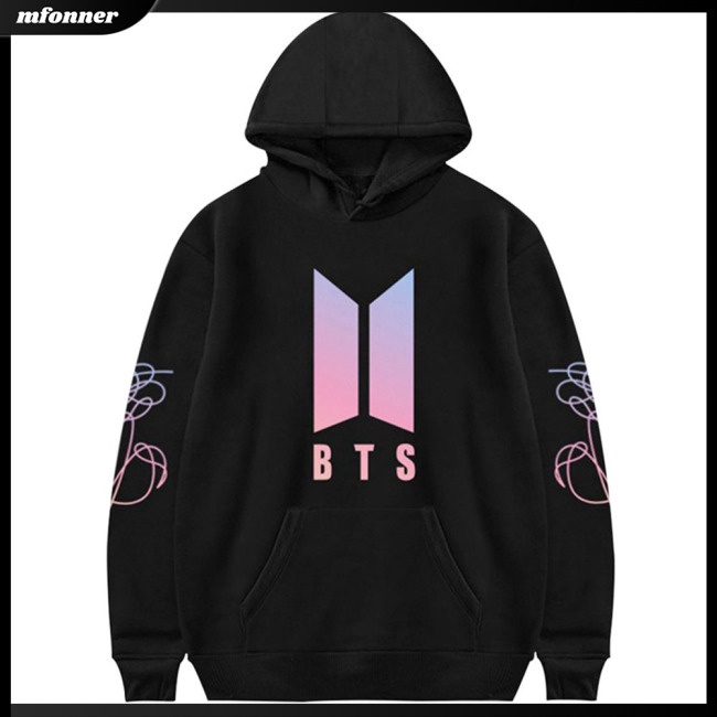 Áo Hoodie Tay Dài In Tên Các Thành Viên Nhóm BTS