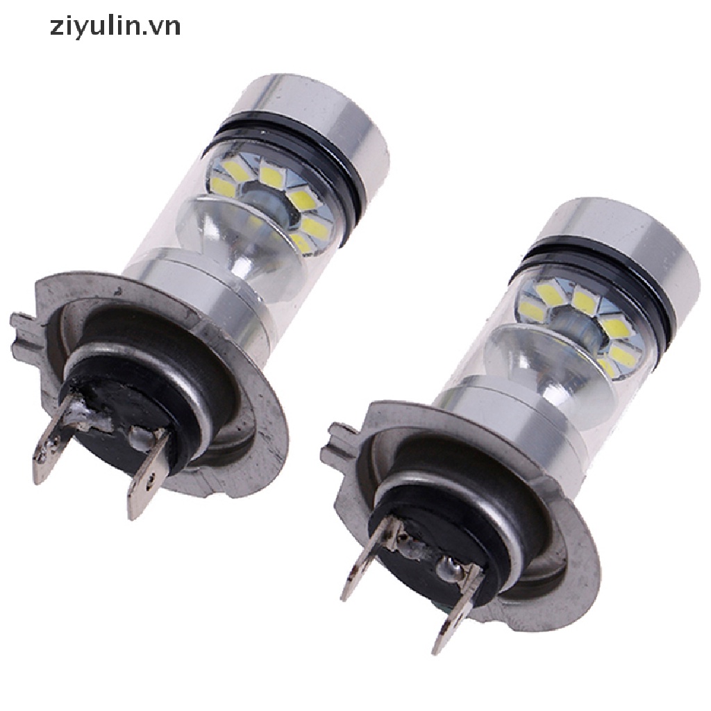 2 Đèn Pha Ô Tô Bóng LED H7 120W 24000LM 6000K