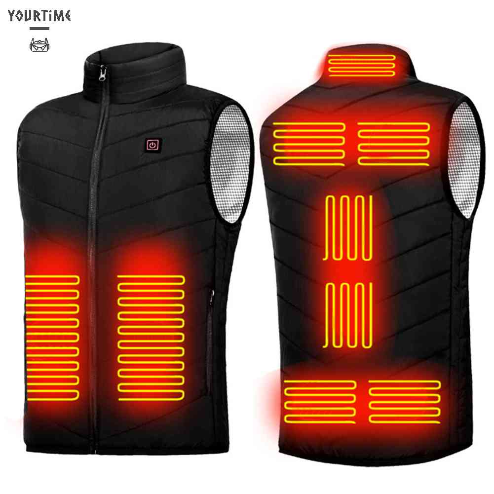 Áo Khoác Sưởi Ấm 9 Khu Vực Thông Minh Dành Cho Leo Núi Ngoài Trời