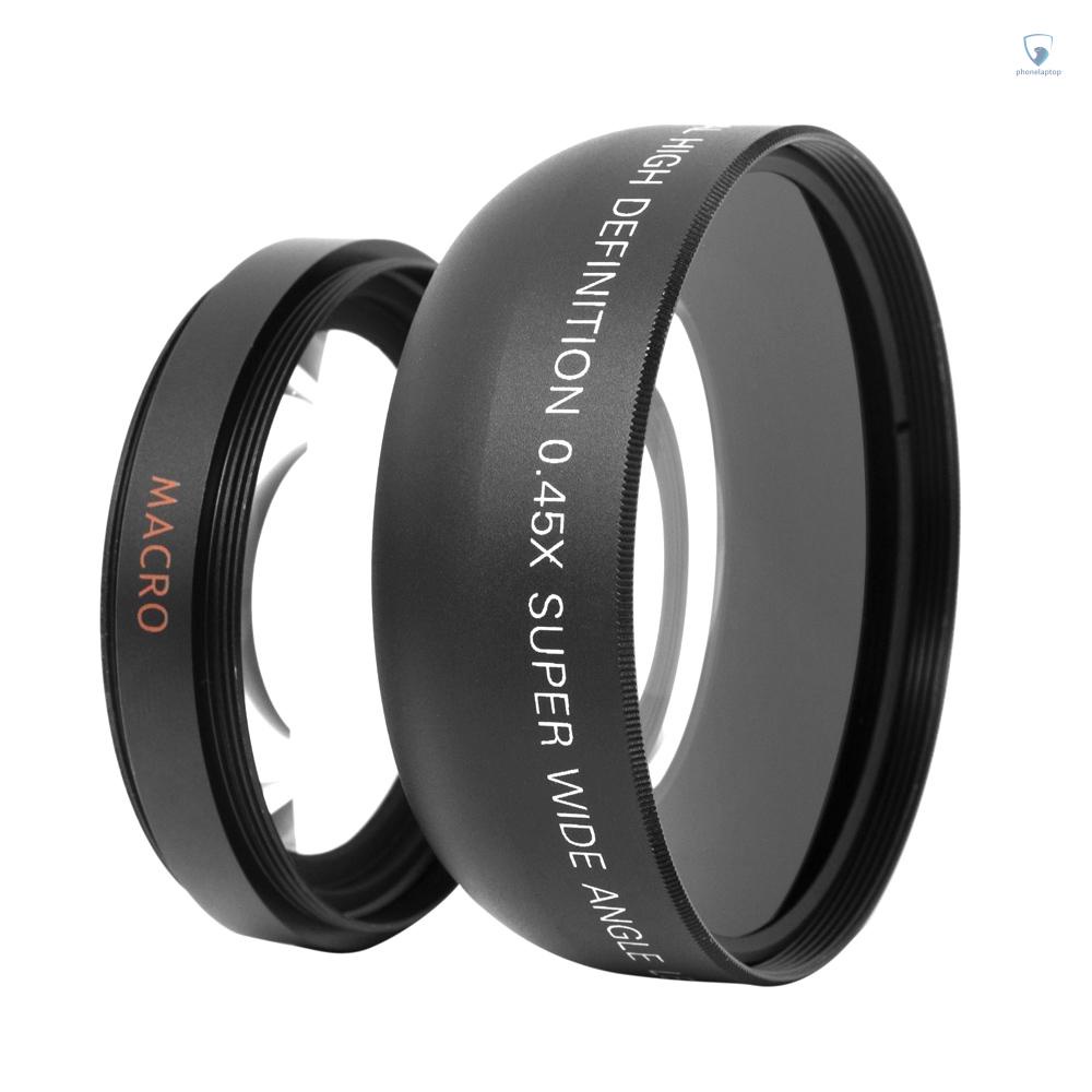 Ống Kính Góc Rộng HD 52MM 0.45x Cho Pentax 52MM DSLR Camera