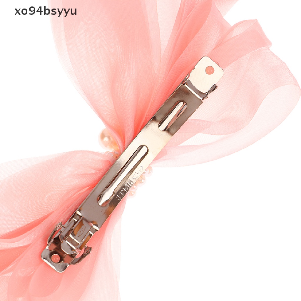 Kẹp Tóc Nơ Lớn xo94bsyyu Chất Liệu Chiffon Màu Trơn Thời Trang Mùa Hè Cho Nữ VN