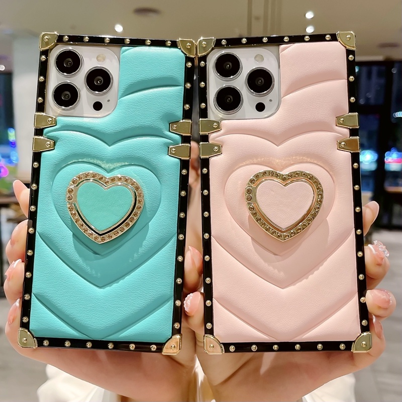 Ốp Điện Thoại Cặp Dáng Vuông Màu Kẹo 3D Cho iPhone 14promax 14pro 14 plus iPhone 13 13promax 12 / 12pro iPhone 11promax Xsmax XR