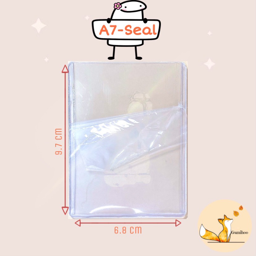 Toploader bảo vệ card ảnh kích thước A7 B8 decor Anime, Kpop, thẻ bài - Yala