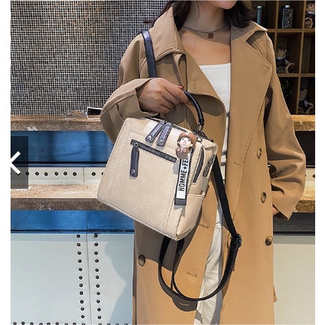 Túi xách nữ Túi đeo chéo dáng Balo thời trang đi học đi chơi da mềm Size 30