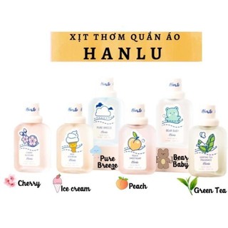 Nước Hoa Hanlu Hương Thơm Nhẹ Nhàng Xịt Thơm Body, Quần Áo 50ml Mát Mát Mask