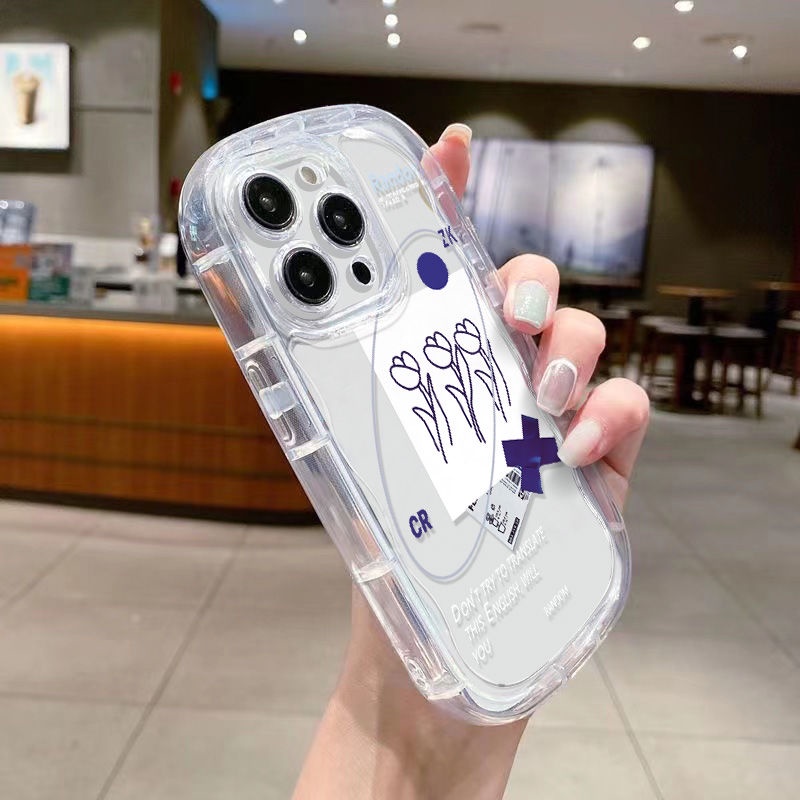 ✅Ốp Điện Thoại Mềm Trong Suốt Chống Sốc In Họa Tiết Hoa Cho Iphone 14 11 / xs 8pxr1312promax HBX8 / 7