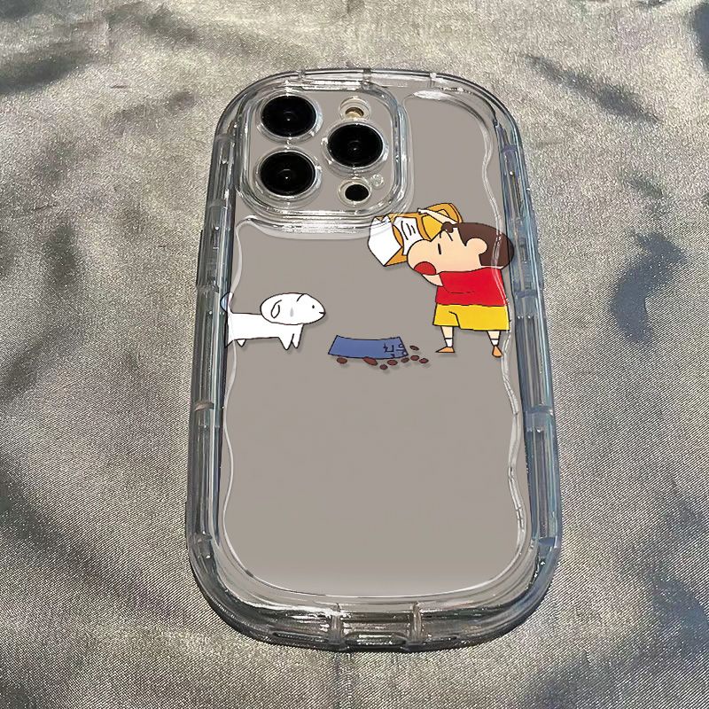 ✅Ốp Điện Thoại Mềm Trong Suốt Chống Sốc In Hình Shin-Chan Cho Iphone 7 / 1213 / 11 8P Xr 14S promax / C4HV