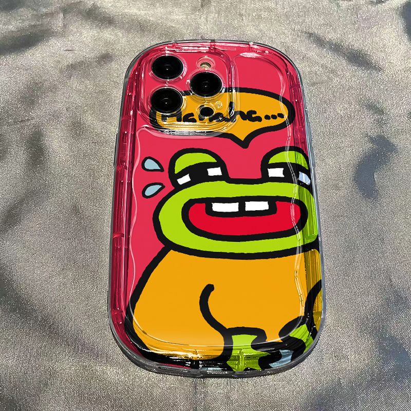 ✅Ốp Điện Thoại Mềm Trong Suốt Chống Sốc In Họa Tiết Ếch Cho Iphone 1112promax / xs8p 14 137 Xr / NNBQ