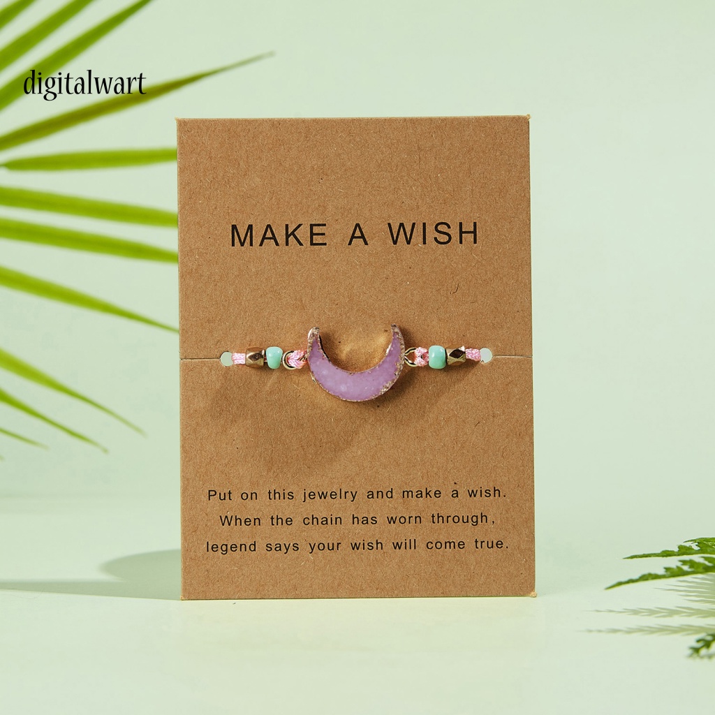 Kỹ Thuật Số| Vòng Tay Hạt Resin Thân Thiện Với Da Mặt Trăng Thời Trang Cho Nữ