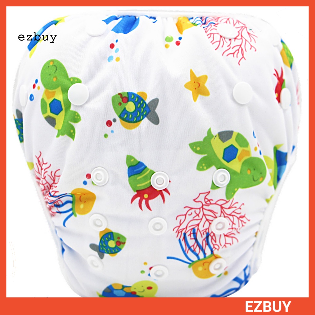 Quần Bơi Lưng Cao Thoáng Khí Chống Tràn In Họa Tiết Hoạt Hình Dễ Thương Cho Bé