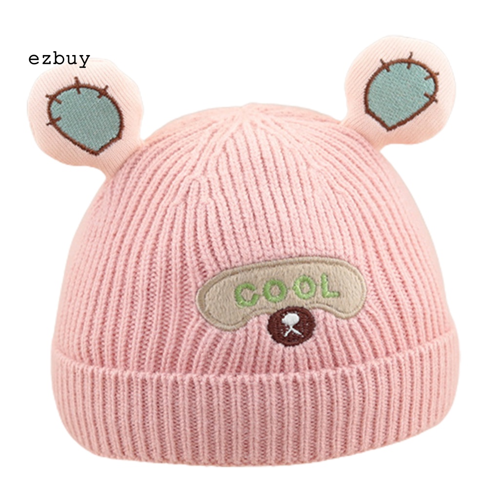 Mũ beanie Giữ Ấm Tai Gấu Dễ Thương Thân Thiện Với Làn Da Dùng Hàng Ngày Cho Bé