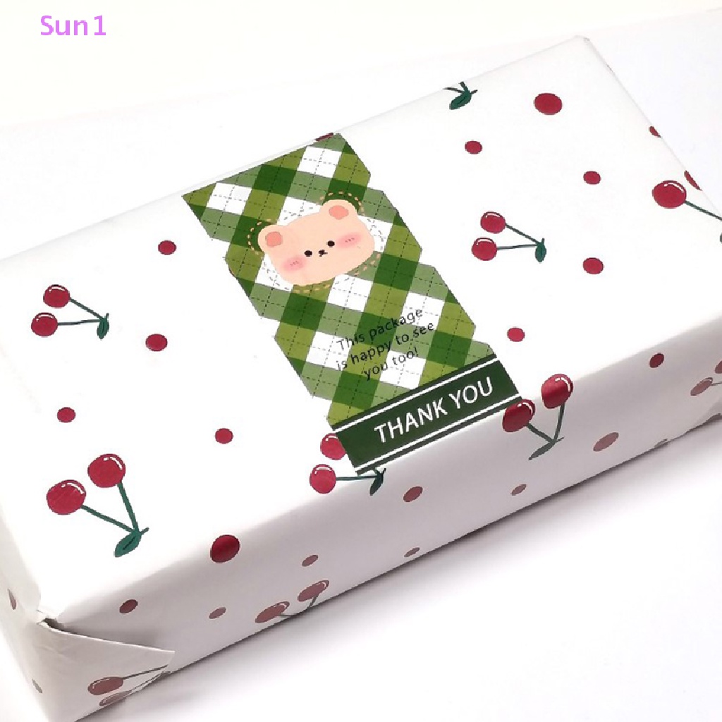 Set 50 Sticker Dán Hình Chữ Nhật Họa Tiết Động Vật Dễ Thương 10CM * 5CM