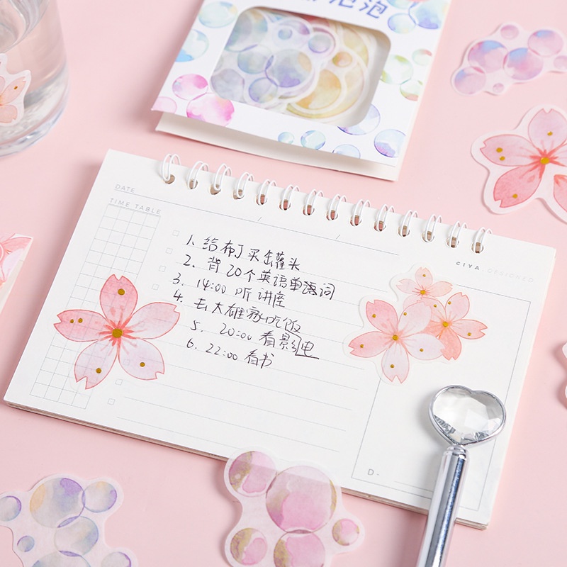 Miếng Dán Trang Trí Sổ Tay DIY Thiết Kế Dễ Thương